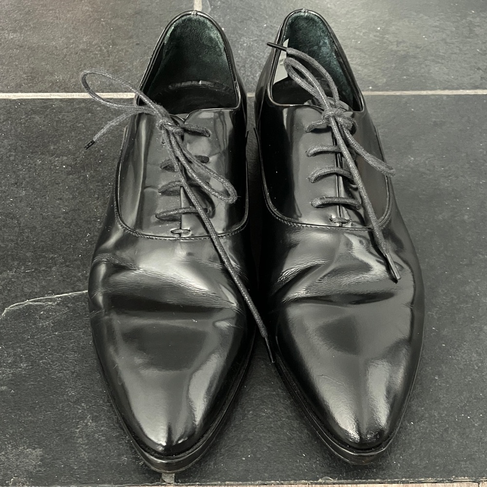 Jilsander black patent leather size 38